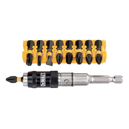Dewalt Set 10 pezzi Inserti Impact Torsion e porta inserti pivotale