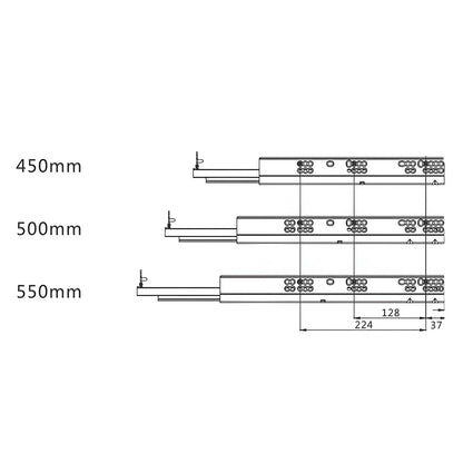 Kit cassetto cucina Donati Slimbox P500mm H130mm