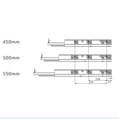 Kit cassetto cucina Donati Slimbox P450mm H180mm