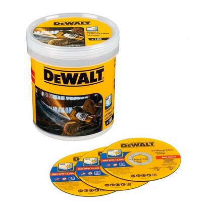 Dischi da taglio per metallo e inox 115x1 mm DeWalt 100 pezzi