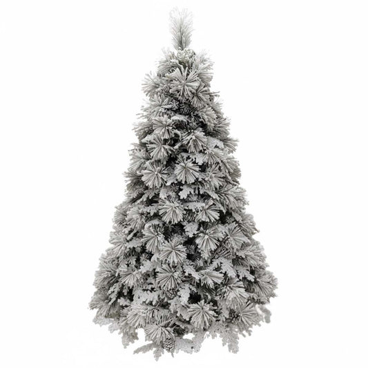 Albero di Natale innevato con pigne Dunder