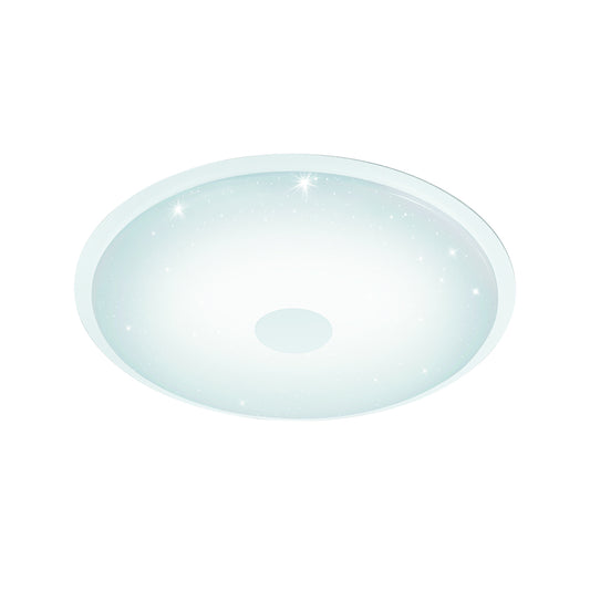 Plafoniera LED da soffitto bianco effetto cristallo 32W Eglo Lanciano