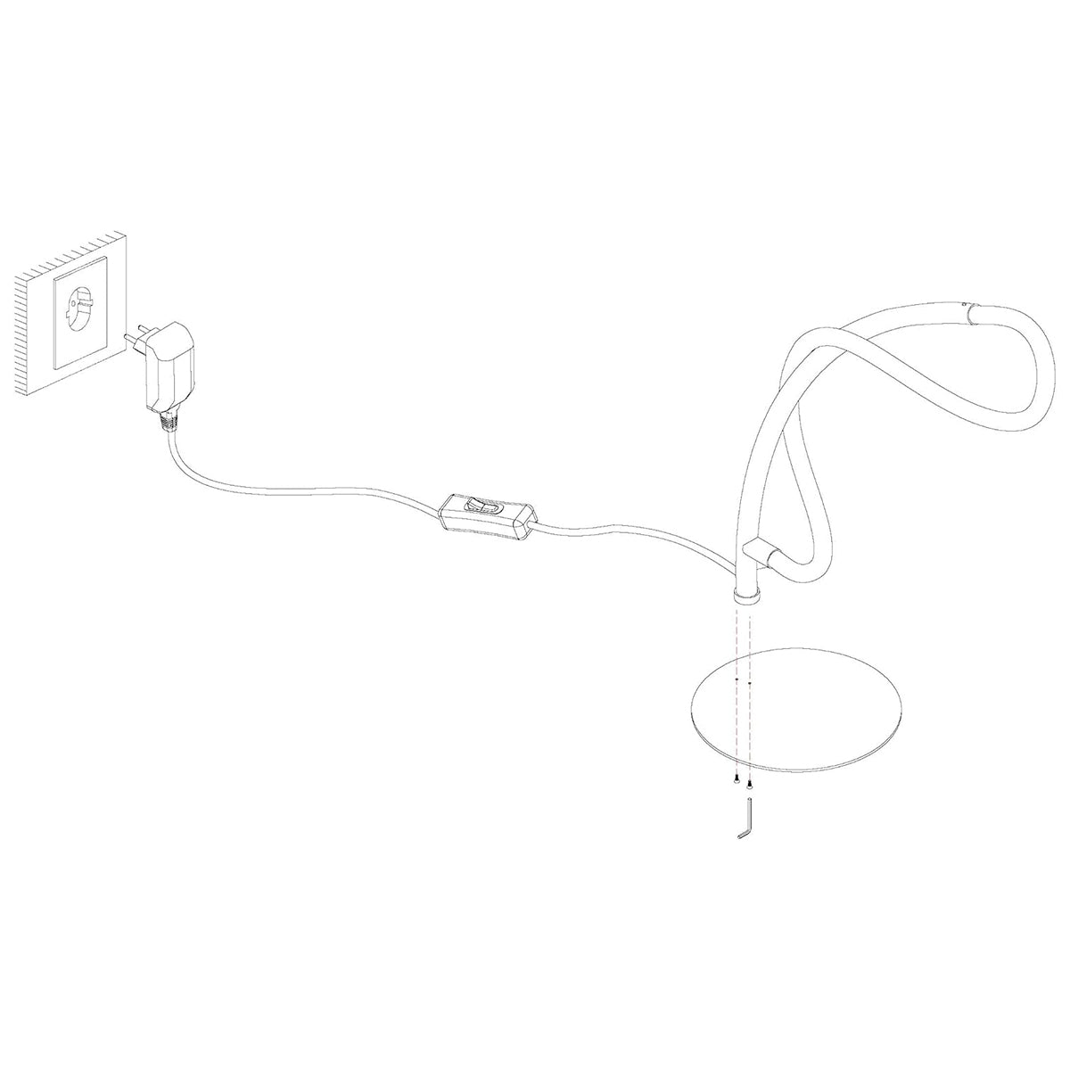 Lampada da tavolo LED 5,5W 3000K Eglo Egidonella