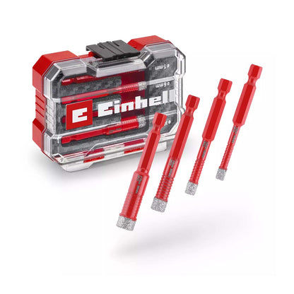 Set 4 seghe a tazza diamantate Einhell XS-CASE