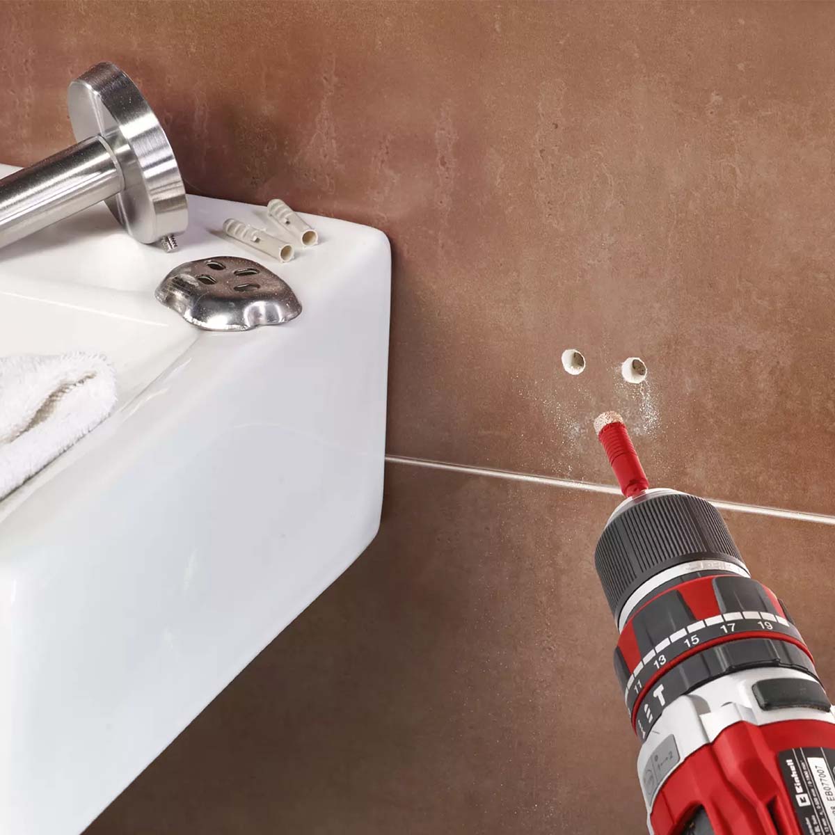 Set 4 seghe a tazza diamantate Einhell XS-CASE