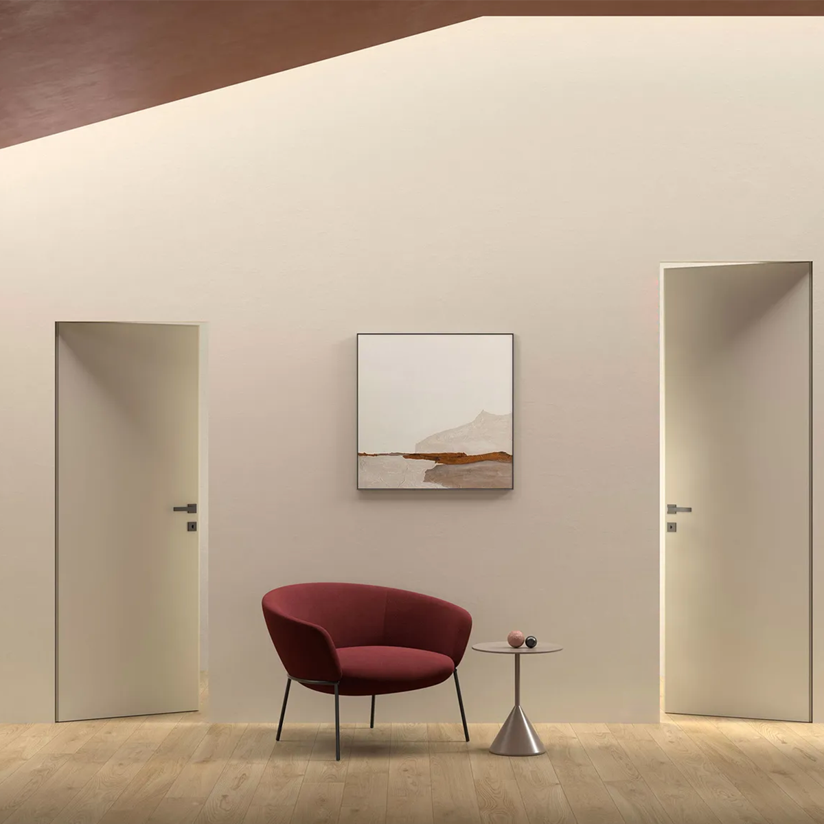 Telaio porta battente filo muro reversibile Ermetika xREVERx XL 60x240 cm