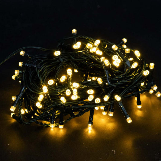 Luci di Natale 100 LED bianco caldo 10 metri