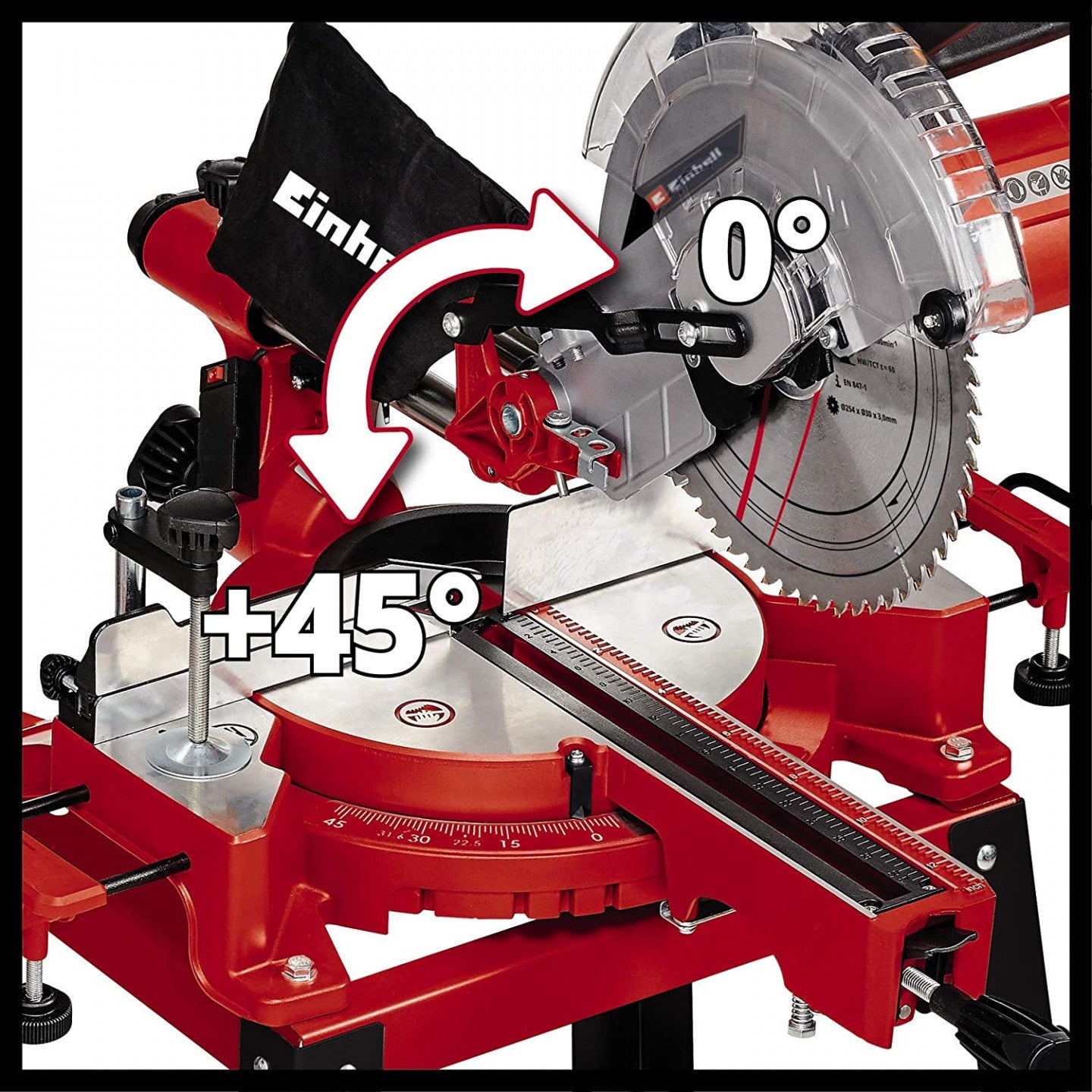 Einhell troncatrice radiale con banchetto TC-SM 2531/2 U 1900 W