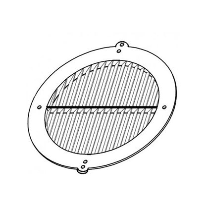 Griglia direzionale esterna tonda d. 125 mm per cappa Faber GDC