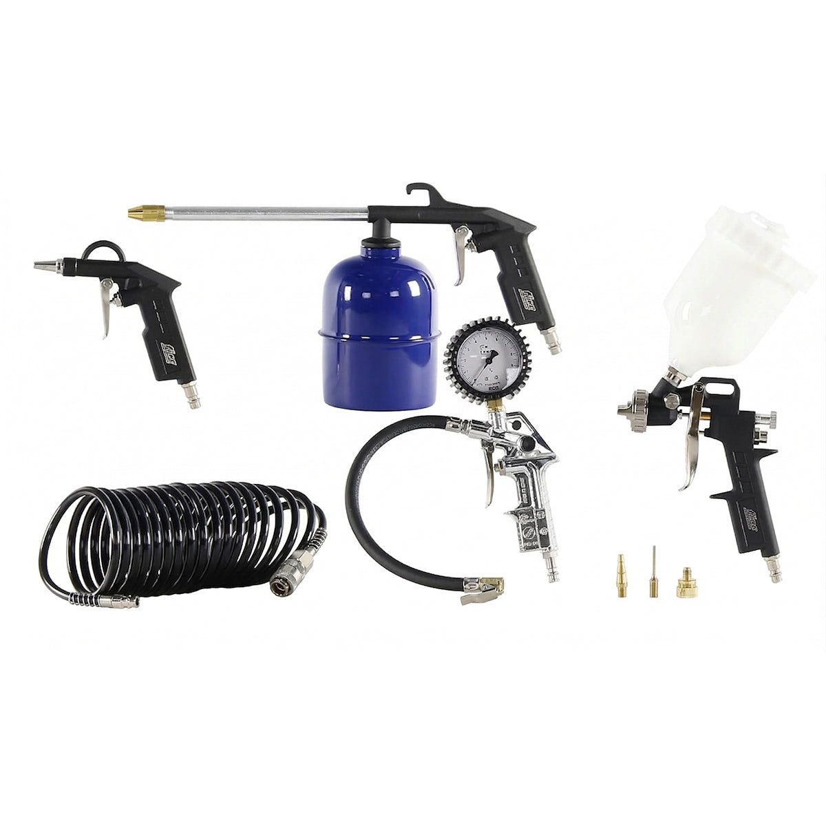 Kit accessori per compressore 8 pezzi Fiac