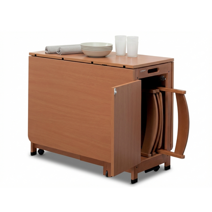 Foppapedretti Copernico Tavolo pieghevole in legno noce