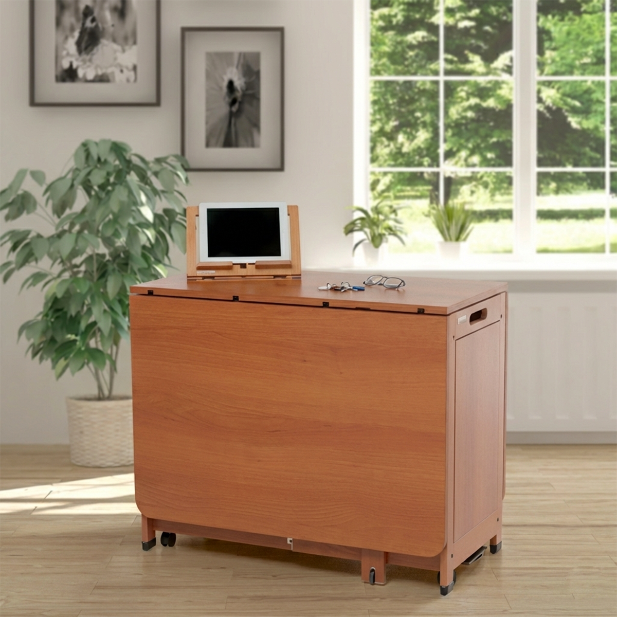 Foppapedretti Copernico Tavolo pieghevole in legno noce
