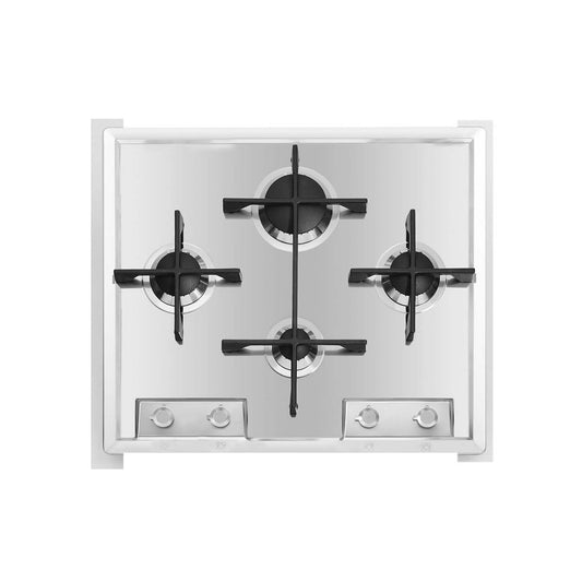 Piano cottura a gas 4 fuochi 60 cm Veronika inox Foster 7066052