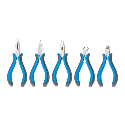 Set pinze per elettronica in acciaio 5pz