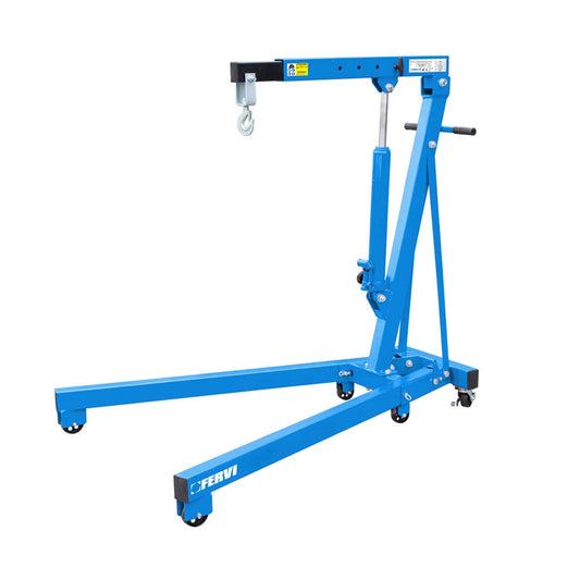 Gruetta idraulica pieghevole 1000 kg Fervi 0021/1