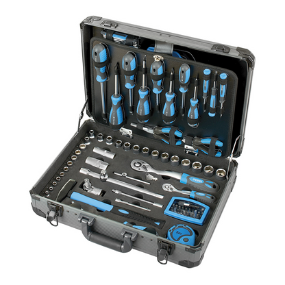 Fervi Kit Trapano a percussione 20V con Trolley portautensili 135 pezzi
