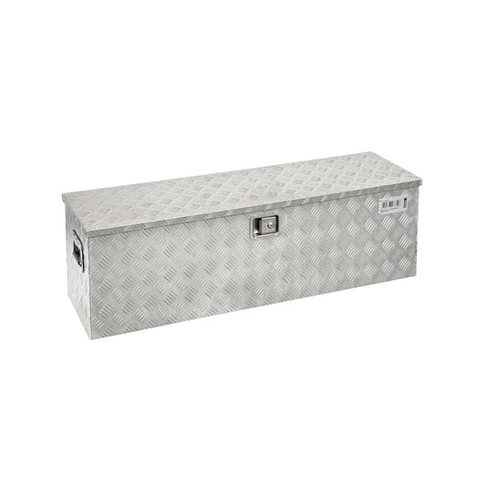 Baule in alluminio 1240x385x385mm con serratura a chiave Fervi 0382/03