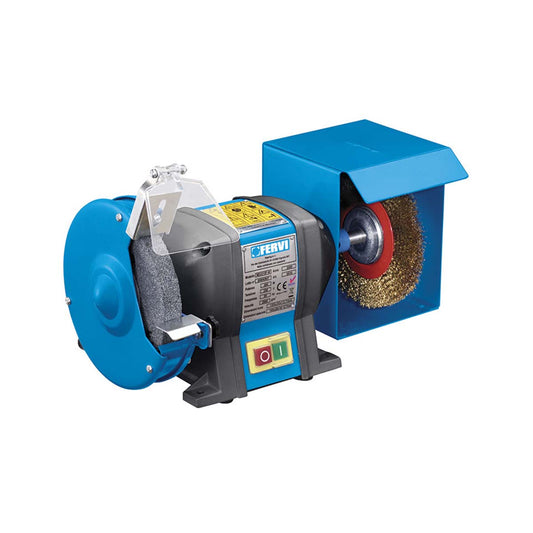 Smerigliatrice combinata da banco 350W Fervi 0510