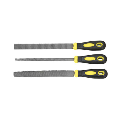 Set 3 raspe per legno con manico in plastica Fervi