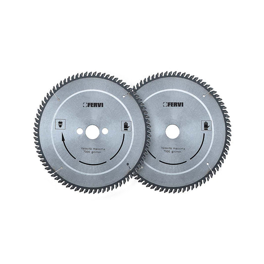 Disco per legno con riporto in metallo duro Ø190 mm Fervi 0735
