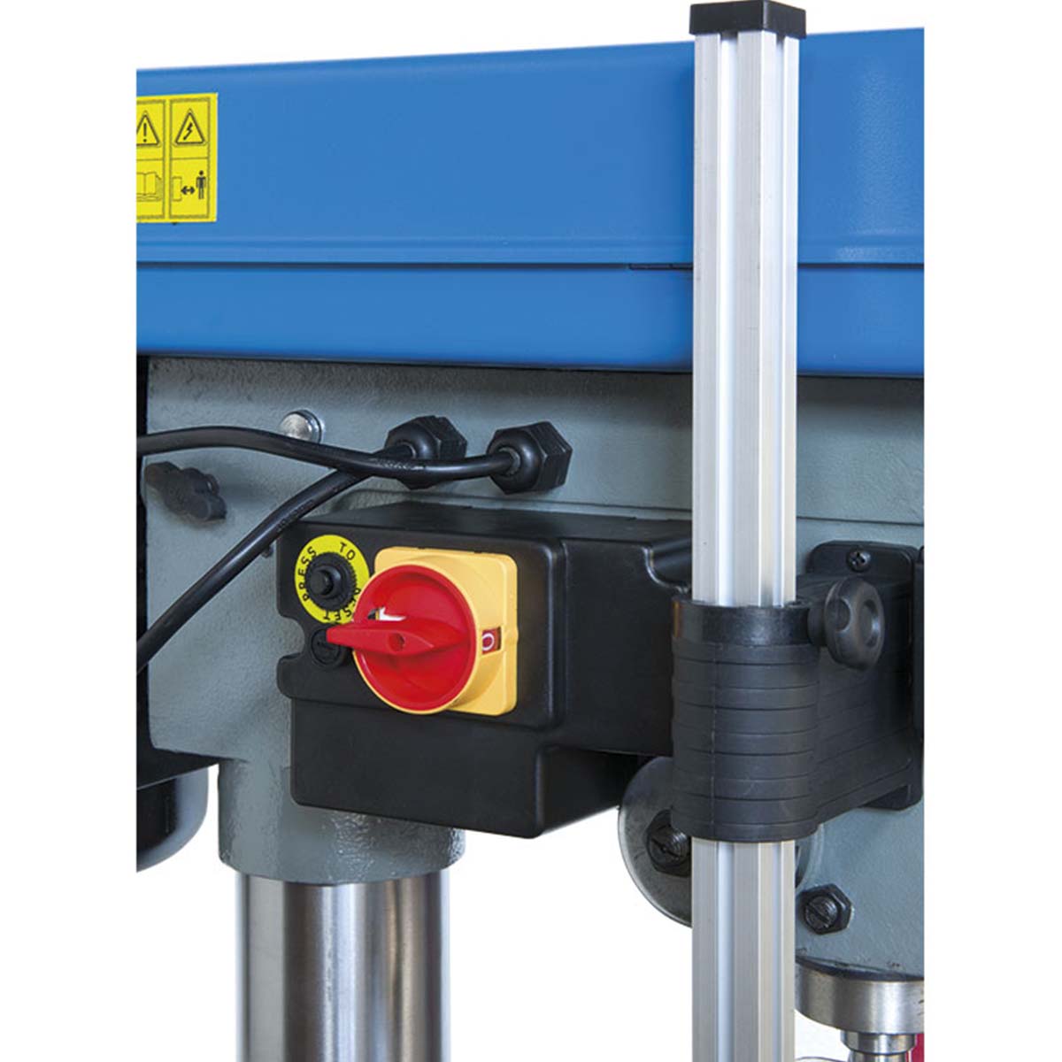 Trapano a colonna con trasmissione a cinghia 0,75 kW Fervi 0752