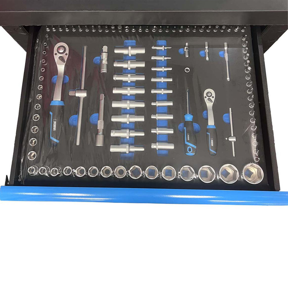 Carrello portautensili completo Fervi 7 cassetti 298 pezzi