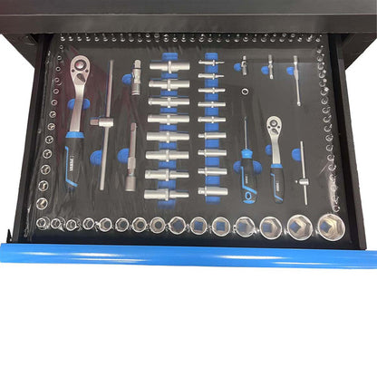 Carrello portautensili completo Fervi 7 cassetti 298 pezzi