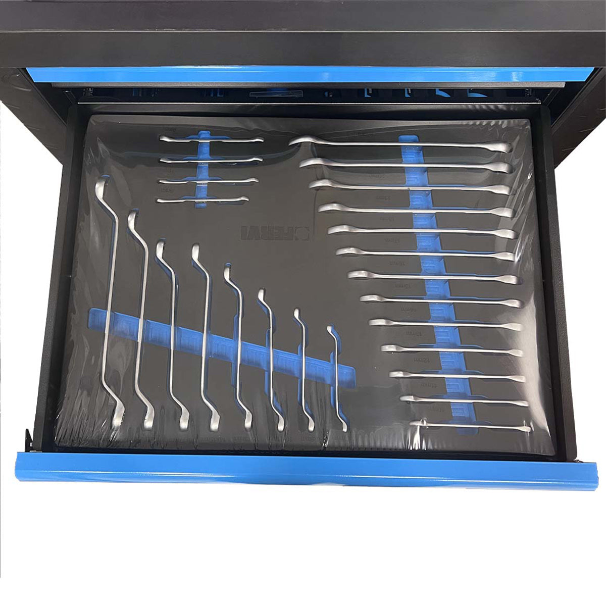 Carrello portautensili completo Fervi 7 cassetti 298 pezzi