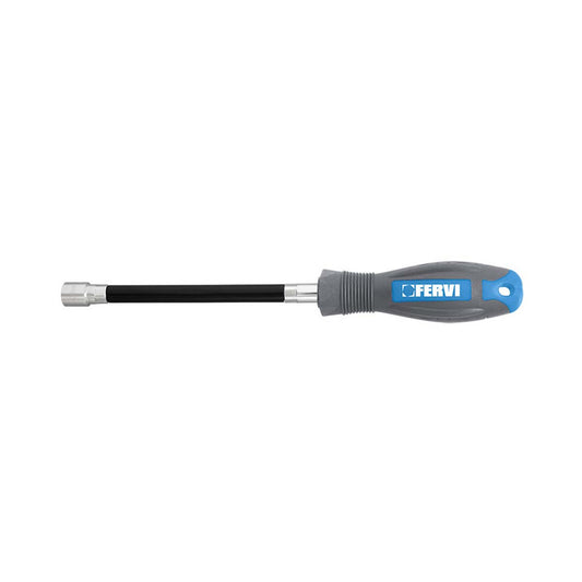 Chiave a bussola flessibile con impugnatura 8 mm Fervi