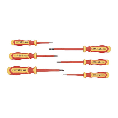 Set 6 giraviti isolati con punta magnetica Fervi CI80/006