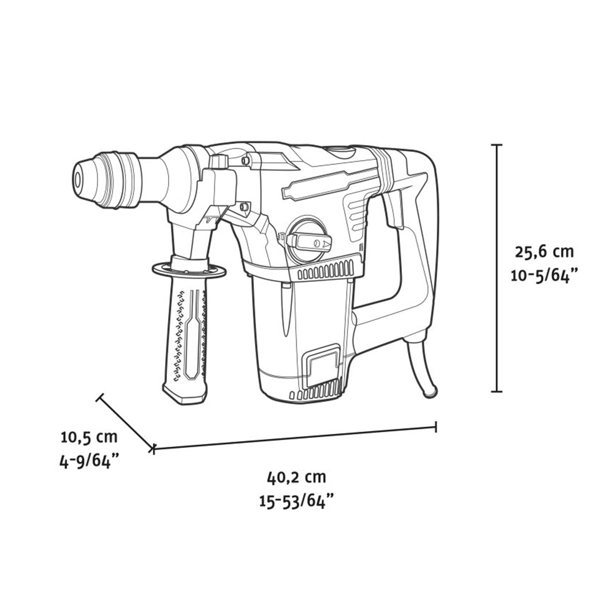 Tassellatore SDS-Plus 1050W Fervi