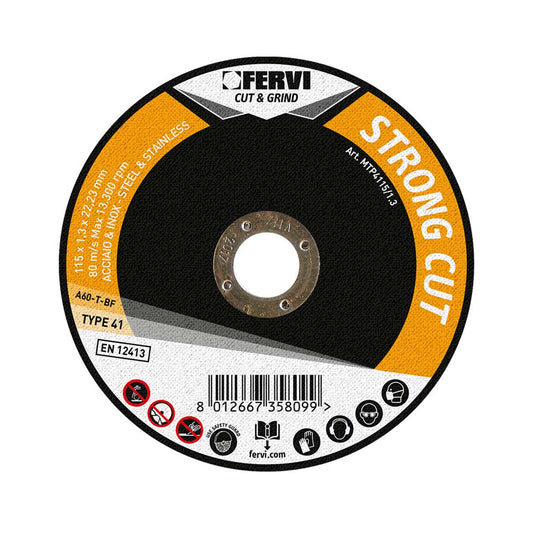 Disco da taglio Strong Cut 115x1,0x22 mm Fervi