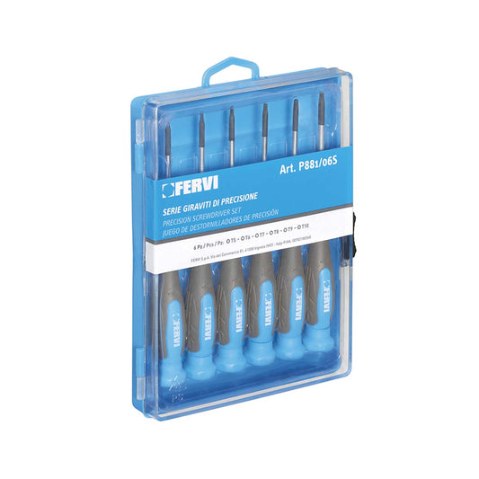 Set 6 giraviti di precisione Torx Fervi P881/06S