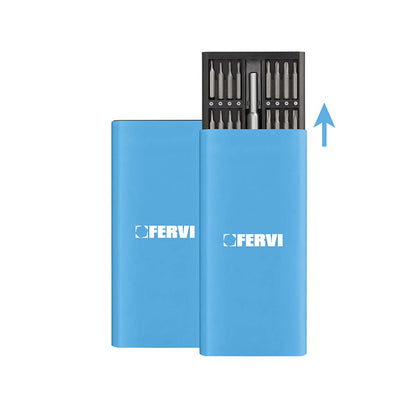 Kit porta inserti multiuso per riparazioni 63 pezzi Fervi PI063