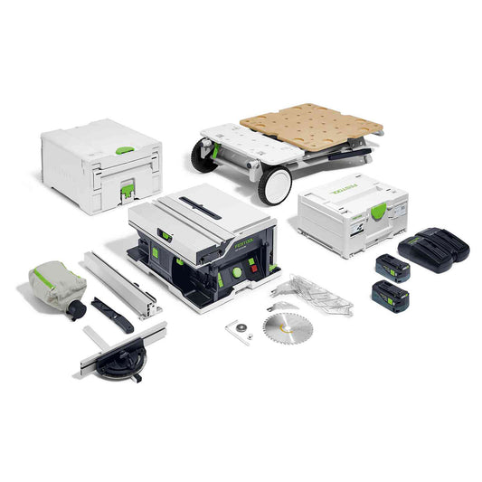 Festool Sega circolare da banco a batteria CSC SYS 50 EBI-Set