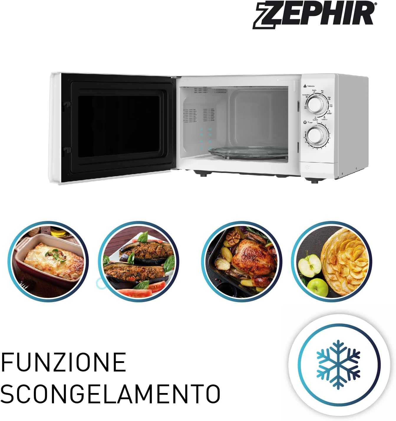 Forno a microonde combinato 25 litri Zephir ZHC25M