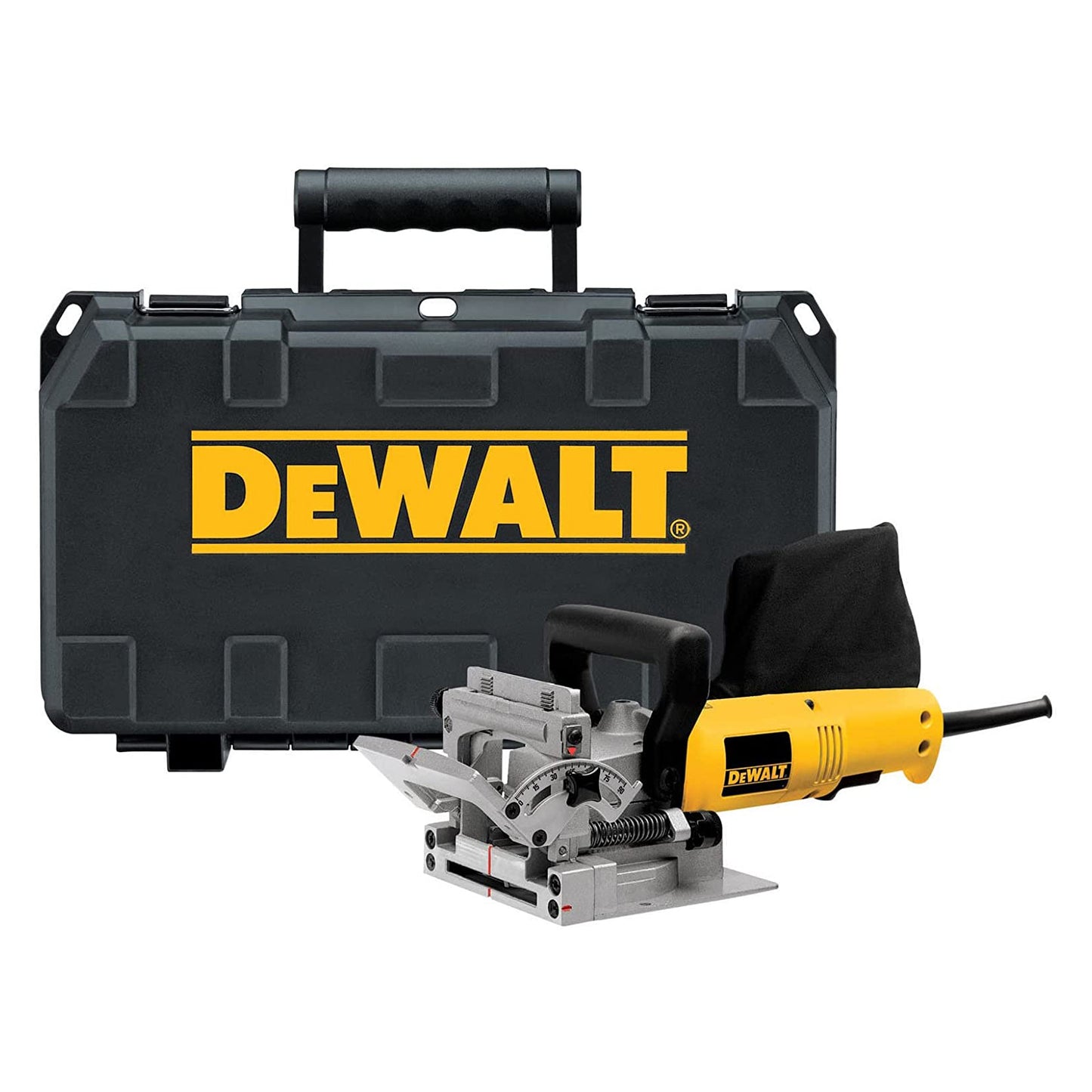 Fresatrice per giunzioni DeWalt DW6822K-QS con linguette 600 W attacco 10 m