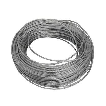 Fune in acciaio zincato rotolo 100 mt diametro 2,4 mm