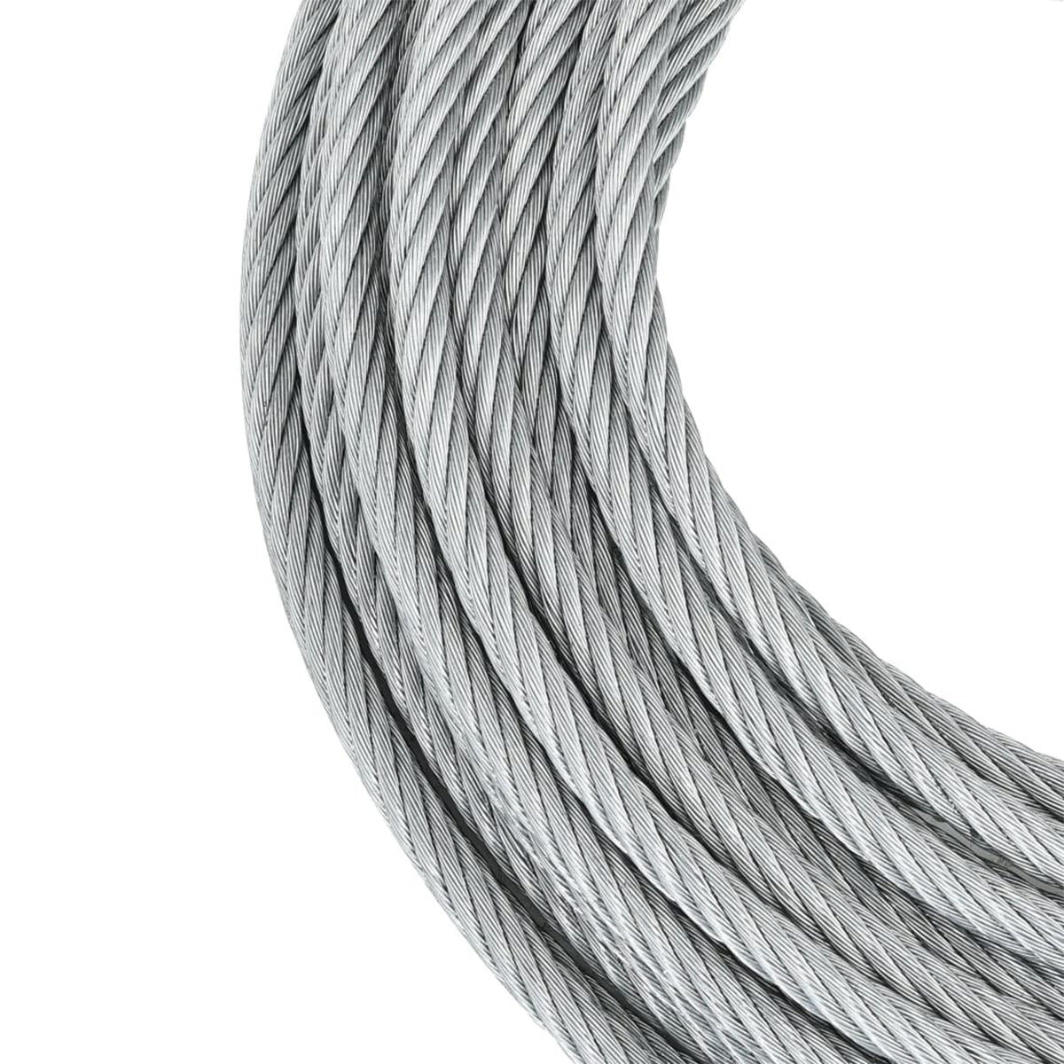 Fune in acciaio zincato rotolo 100 mt diametro 2,4 mm