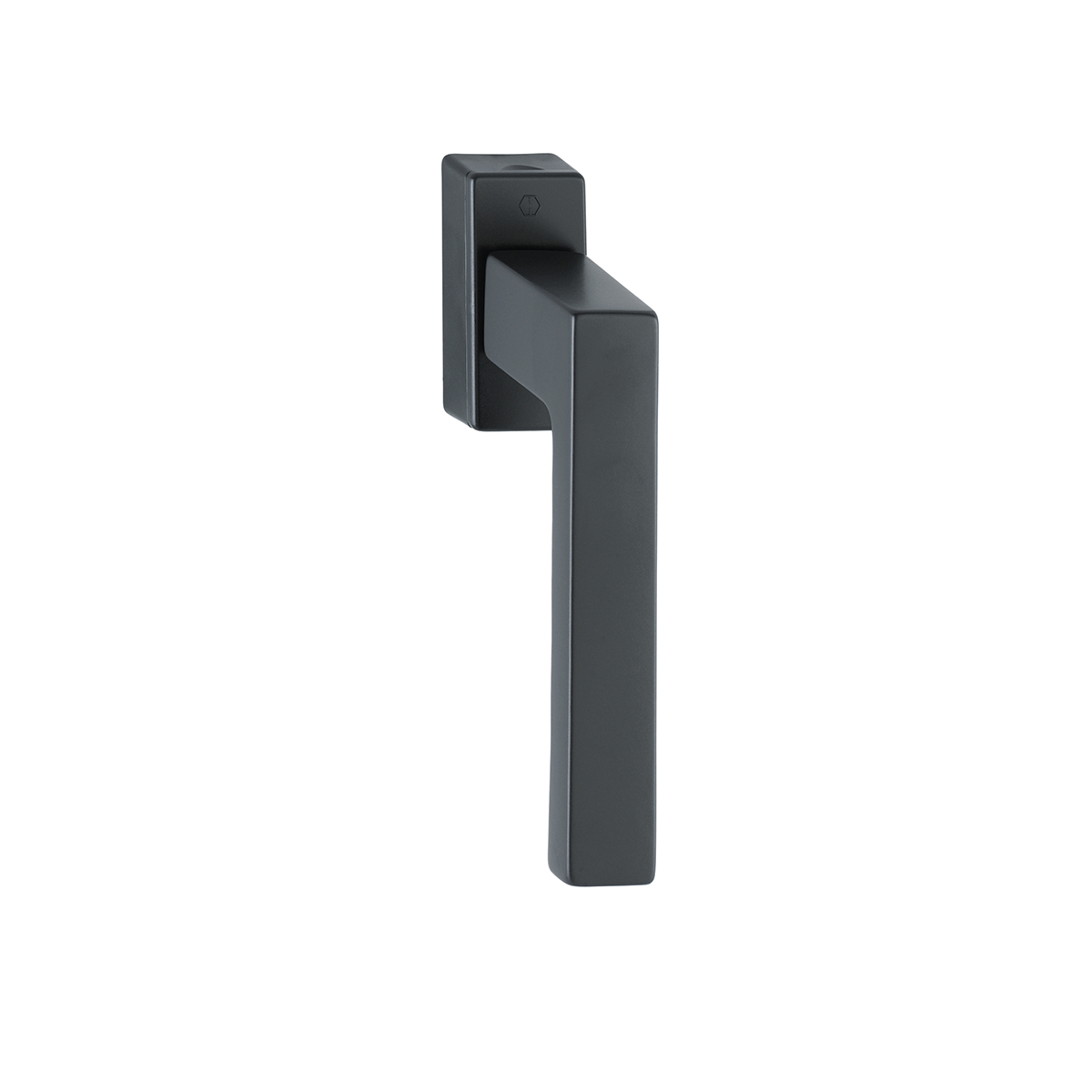 Martellina DK Hoppe Toulon con rosetta rettangolare 31x62 mm nero opaco