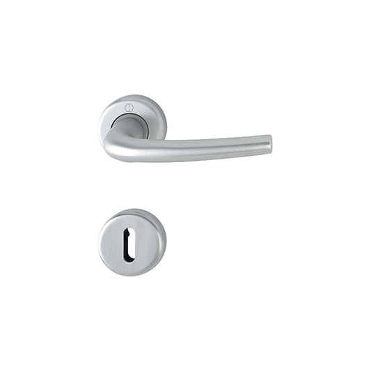 Maniglia Hoppe Seattle rosetta e bocchetta tonde d. 44 mm cromo satinato