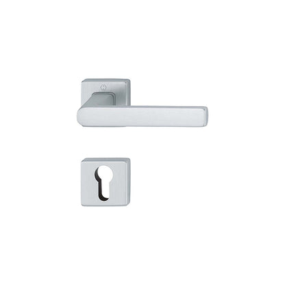 Maniglia Hoppe Brindisi rosetta e bocchetta quadre 44x44mm foro cilindro