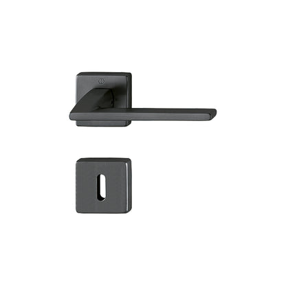 Maniglia Hoppe Bergamo rosetta e bocchetta quadre 49x49 mm