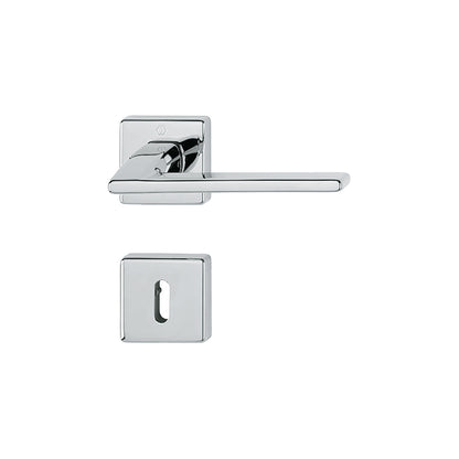 Maniglia Hoppe Bergamo rosetta e bocchetta quadre 49x49 mm