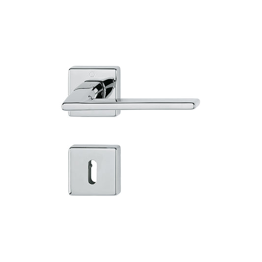 Maniglia Hoppe Bergamo rosetta e bocchetta quadre 49x49 mm