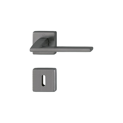 Maniglia Hoppe Bergamo rosetta e bocchetta quadre 49x49 mm