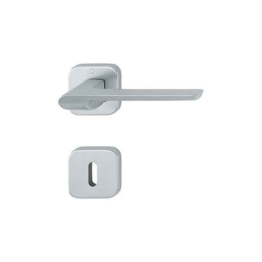 Maniglia Hoppe Venezia rosetta e bocchetta quadre 49x49 mm