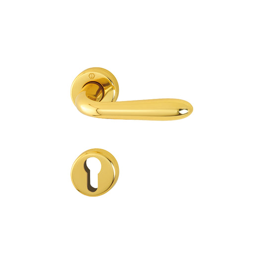 Maniglia Hoppe Santiago rosetta e bocchetta tonde d. 44 mm foro cilindro