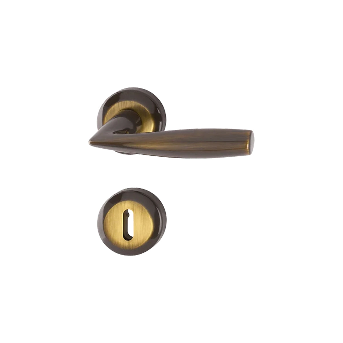 Maniglia Hoppe Vitoria rosetta e bocchetta tonde diametro 52 mm