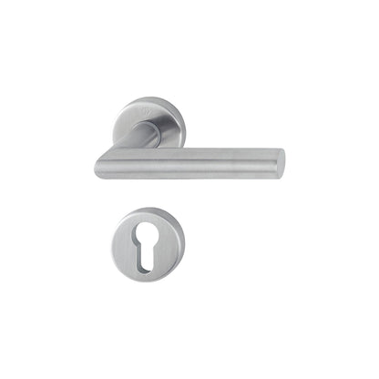 Maniglia Hoppe Amsterdam rosetta e bocchetta tonde d. 52mm foro cilindro